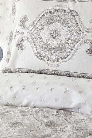 Arlen Gray Double 100% Cotton Duvet Cover Set Blanket Set - Swordslife