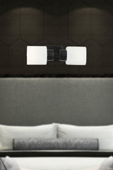 Armin 2Li Black Wall Lamp Over Mirror-Side Modern Bathroom Sconce - Swordslife