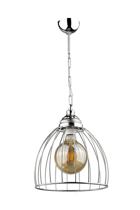 Eser Single Chandelier Chrome - Swordslife