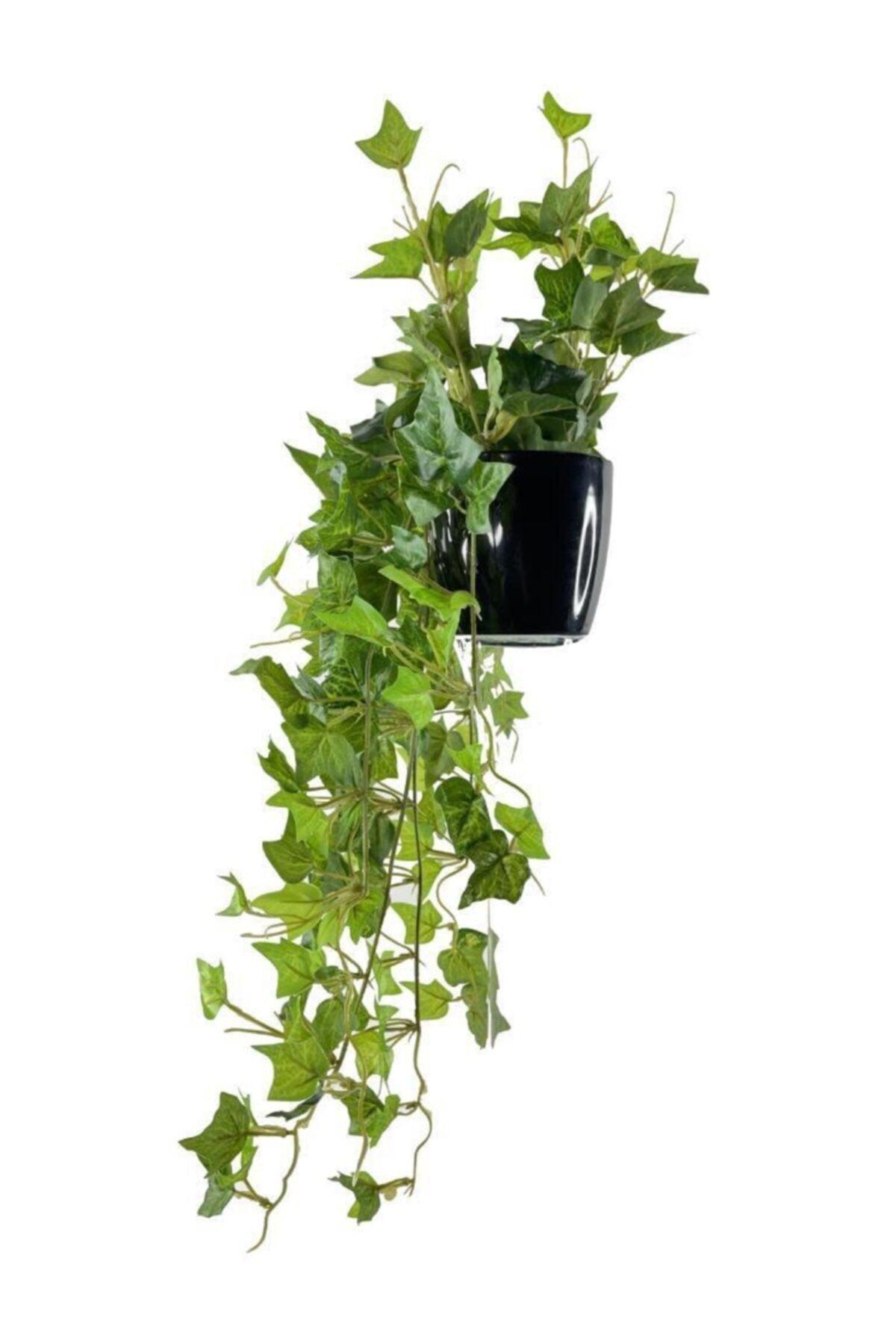 Artificial Flower Black Pot Hanging Flower Hedera Ivy - Swordslife