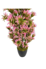 Artificial Flower Black Potted Pink Jams Tree 55cm - Swordslife