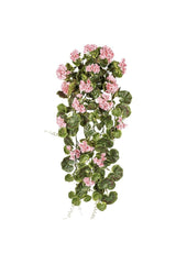 Artificial Flower Hanging Geranium 80cm 1st Quality Pink - Swordslife