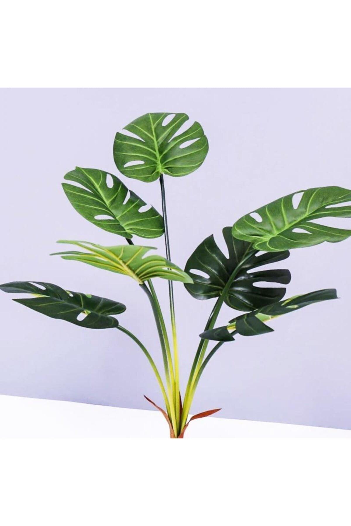 Artificial Flower Monstera Leaf Green Color 7 Heads 7 Heads Artificial Leaf - Swordslife