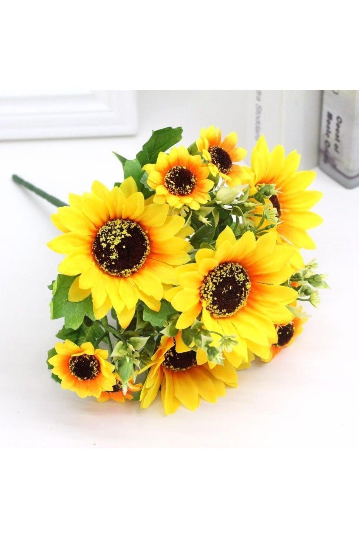 Artificial Flower Sunflower Big Bunch Gypsum - Swordslife