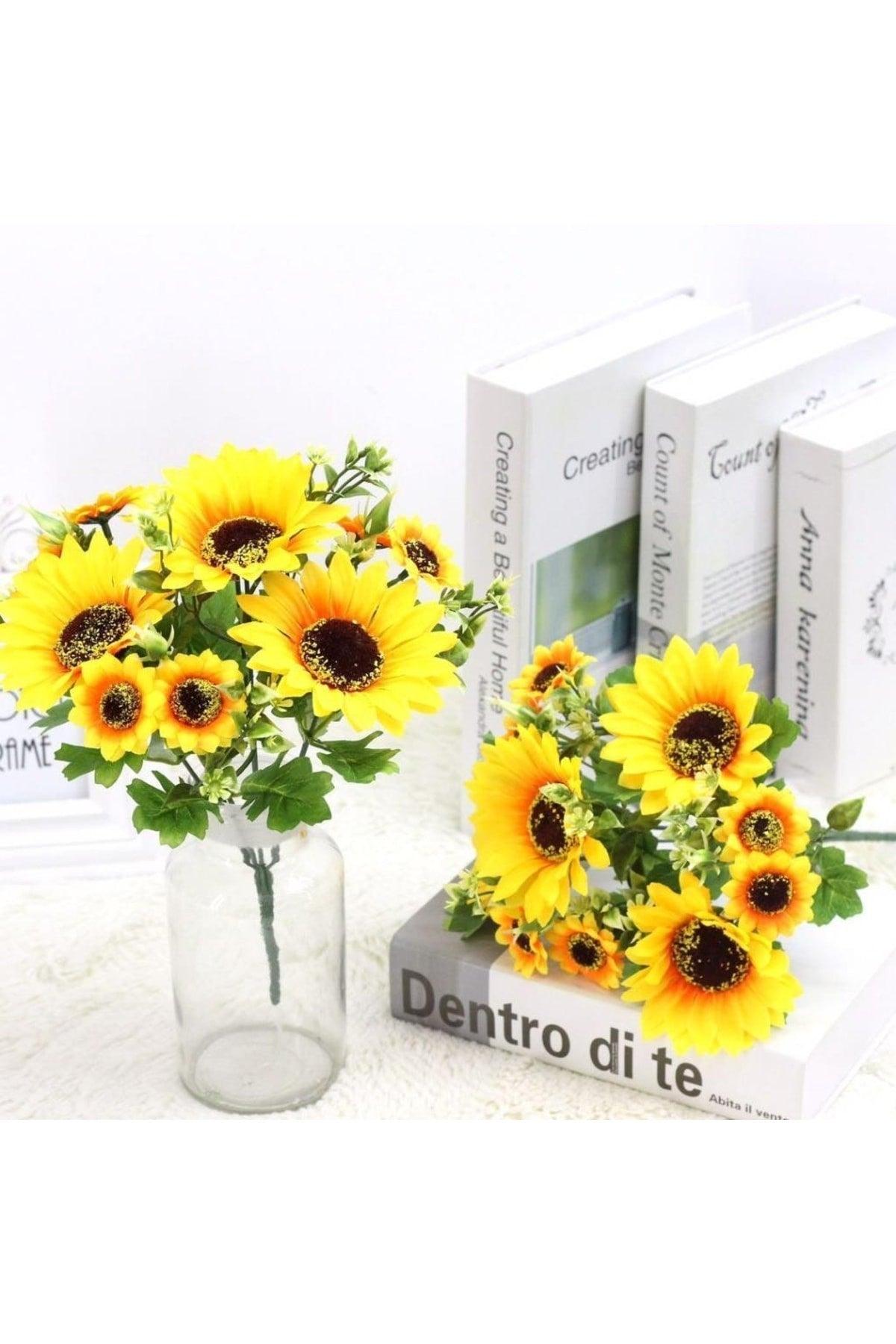 Artificial Flower Sunflower Big Bunch Gypsum - Swordslife