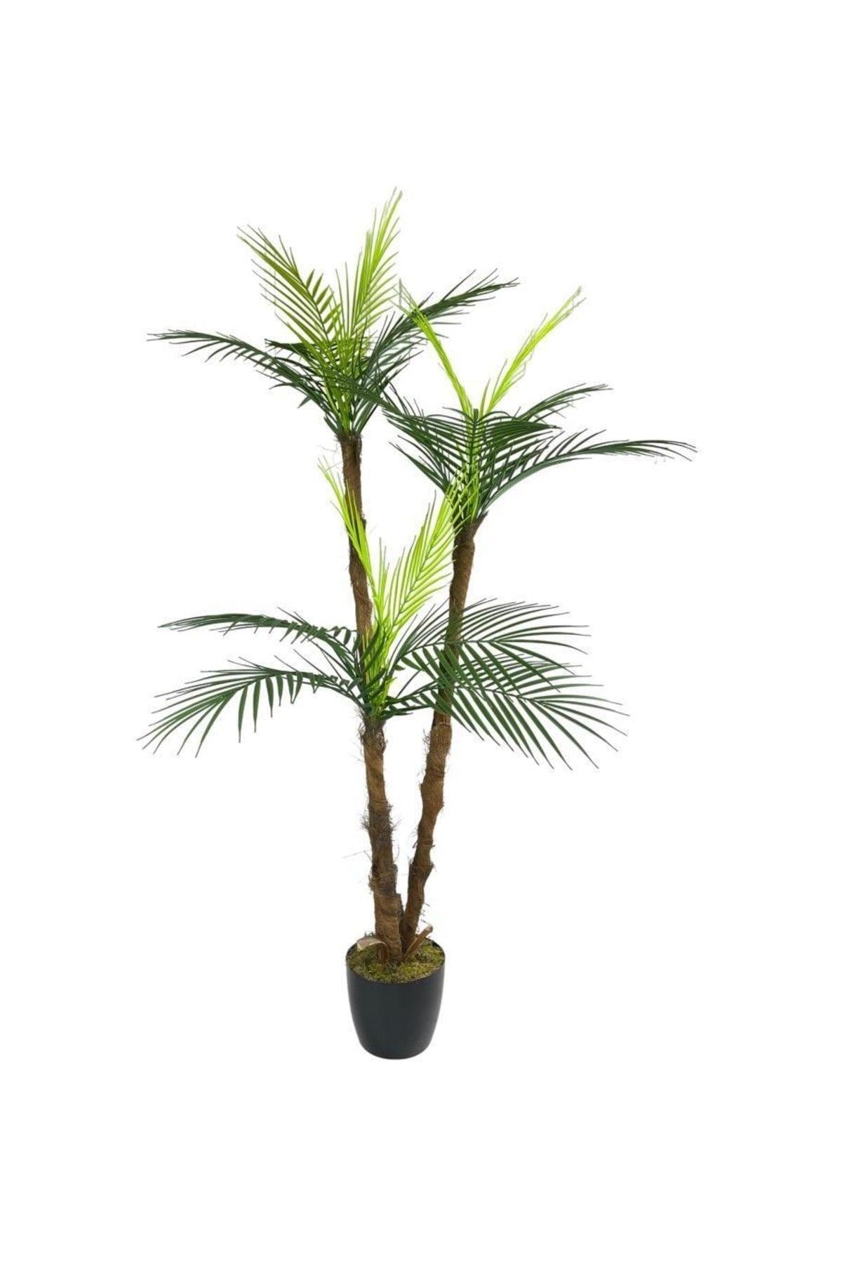 Artificial Tree Areka Palm 3layer 3 Dal 18 Blatt 130cm Salon Blume Künstliche Çiçek - Swordslife