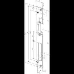 ASSA ABLOY Flat Cover Plate - 010 - Swordslife