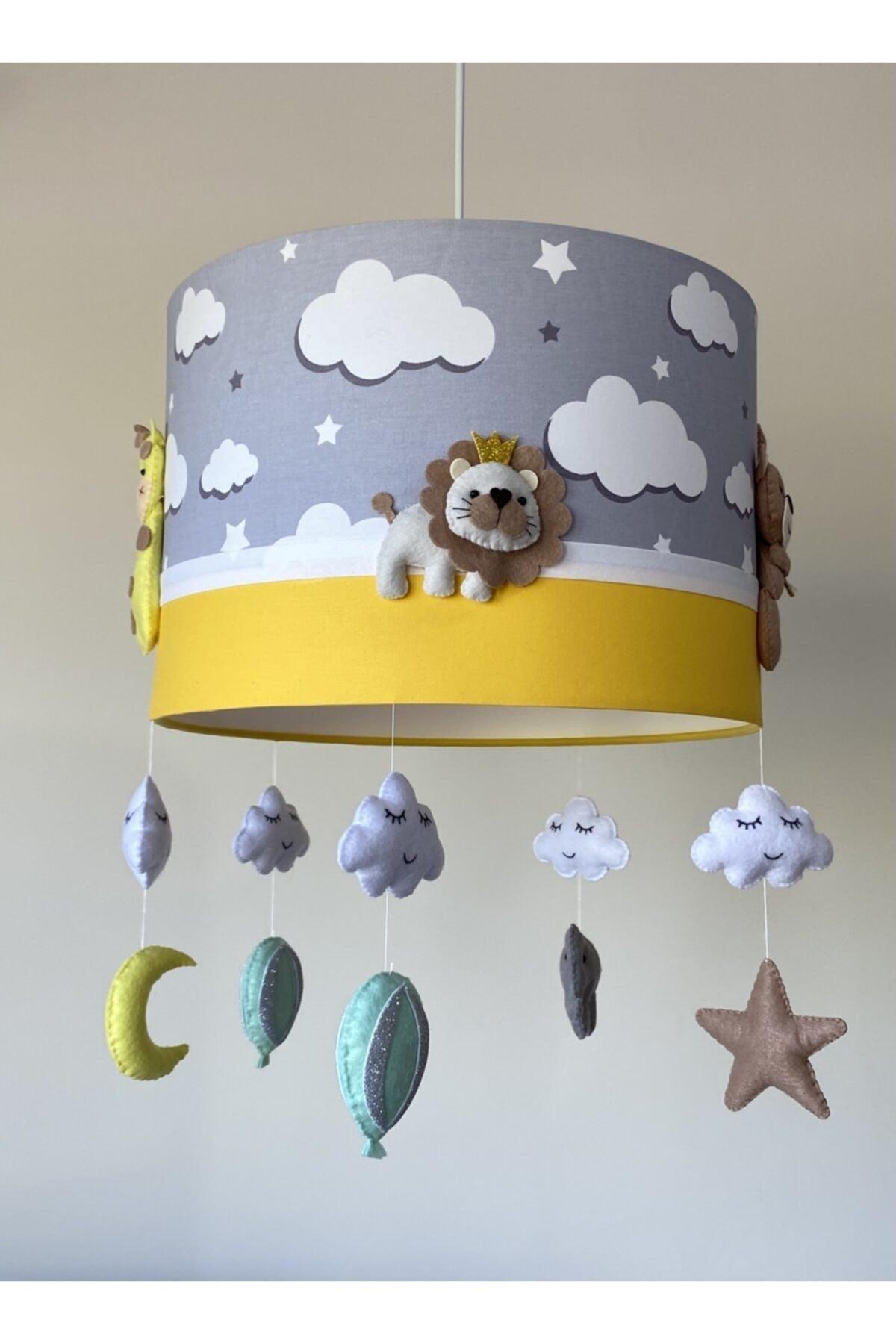 Various Animal Figures Yellow Baby/Kids Room Chandelier - Swordslife