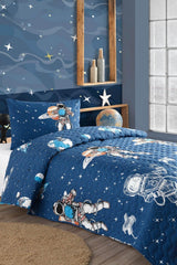 Astro Blue Single Quilted Bedspread - Swordslife