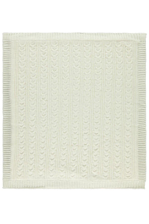 Ponytail Patterned Knitwear Blanket (cream / 75x95) - Swordslife