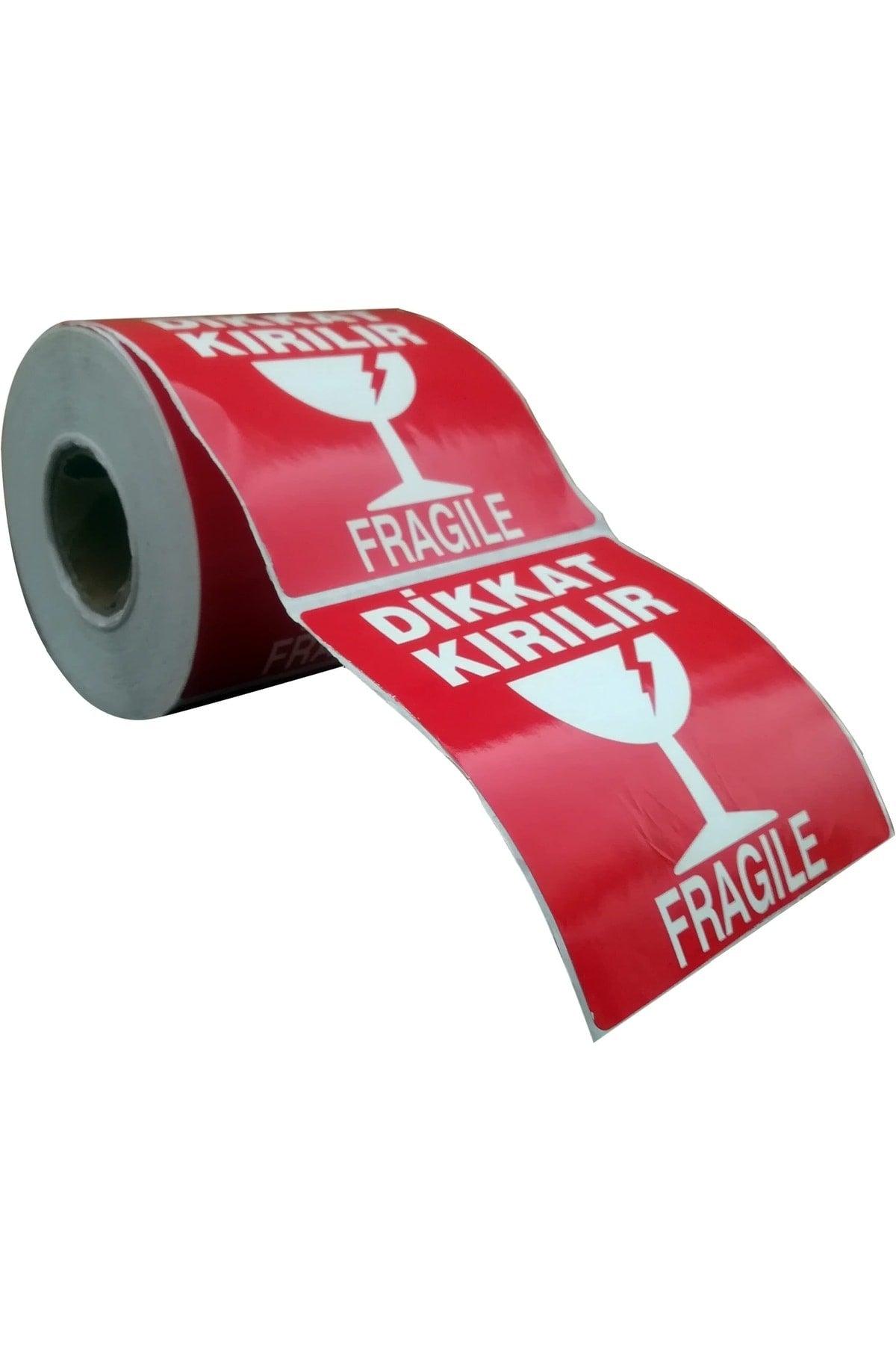 Attention Fragile Label 100 X 100mm 1 Roll 500