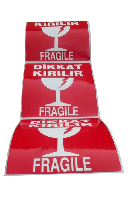 Attention Breakable Label 100*100 250 Pieces