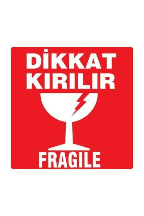Attention Fragile Label 100*100 500 Pieces