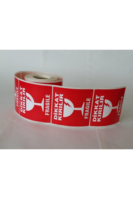 Attention Breakable Label 100*100 500 Pieces