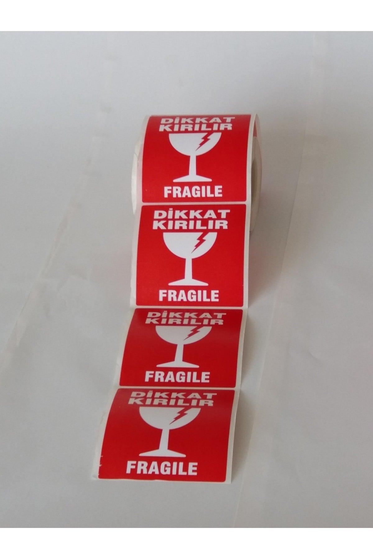 Attention Breakable Label 100*100 500 Pieces