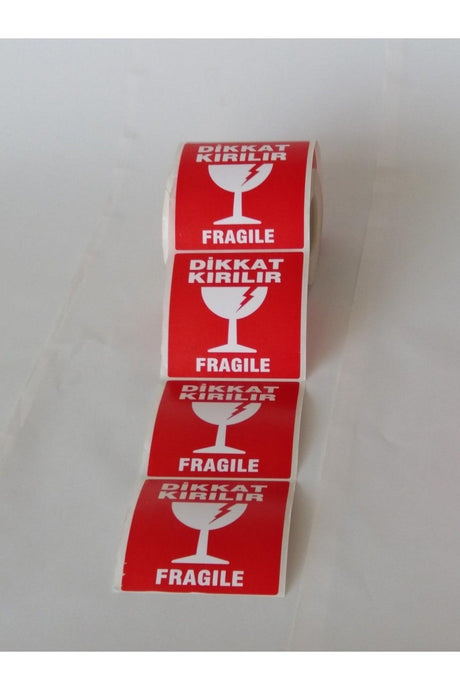 Attention Breakable Label 100*100 500 Pieces
