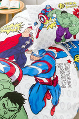 Avengers Team Single Disney Licensed Elastic Fitted Bed Sheet Kids Duvet Cover Set - Swordslife