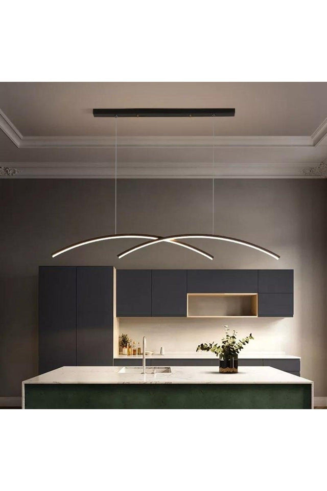 Avva Black Modern Pendent New White Ultra Super Led Chandelier - Swordslife