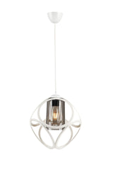 Aydın Single Chandelier White Smoked Acrylic - Swordslife