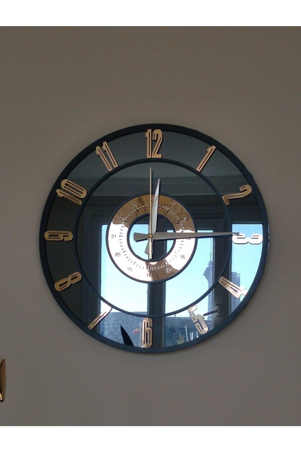 Mirrored Wall Clock (gold Numeral) - Swordslife