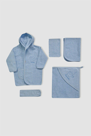 Baby 4 Pieces Blue Bathrobe Set 302050 - Swordslife