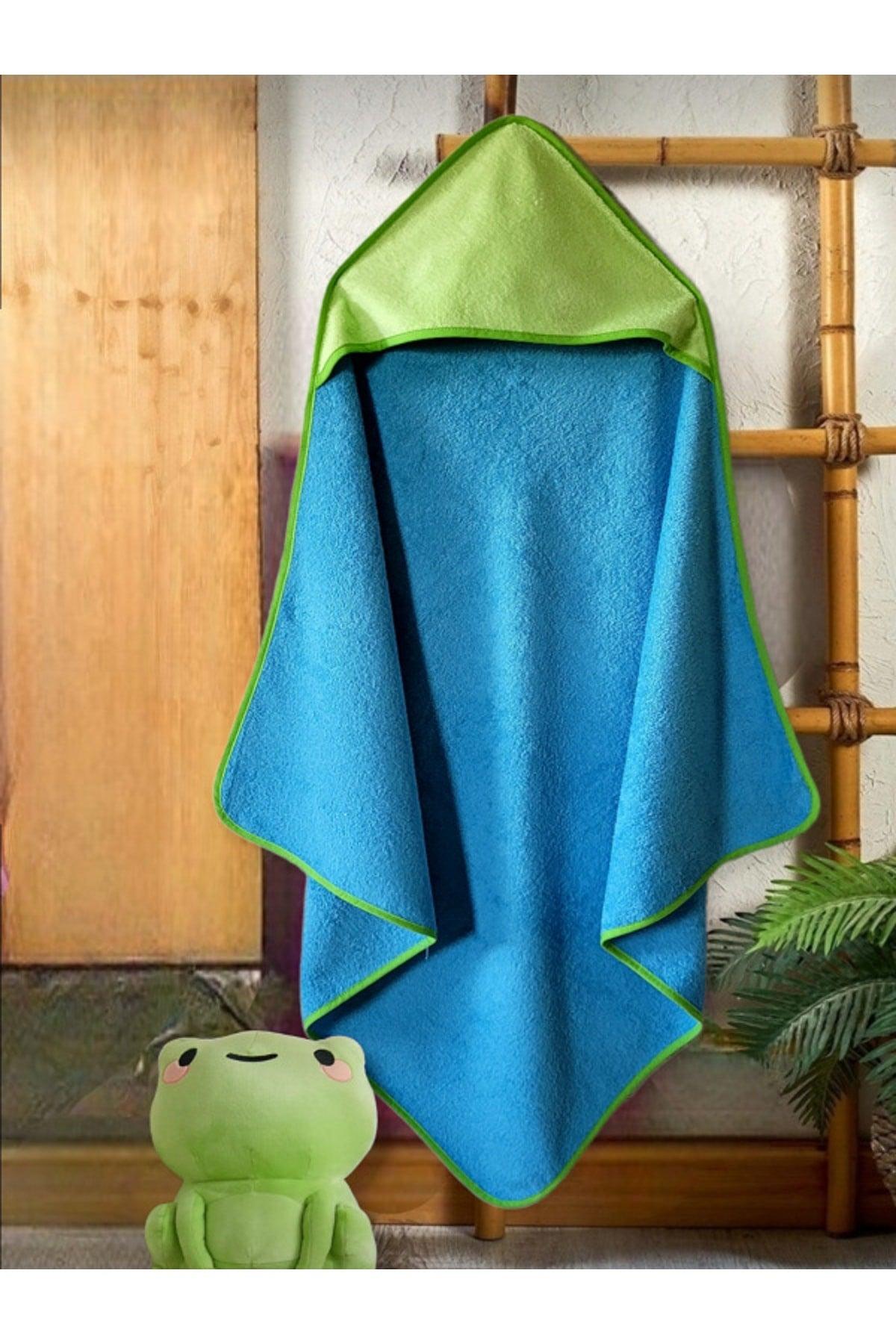 Baby Bath Towel Swaddle 100x100cm Used Up To 0-5 Years Plain / Blue - Green - Swordslife