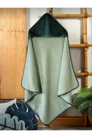 Baby Bath Towel Swaddle 100x100cm Usable for 0-5 Years Plain / Mold Green - Swordslife