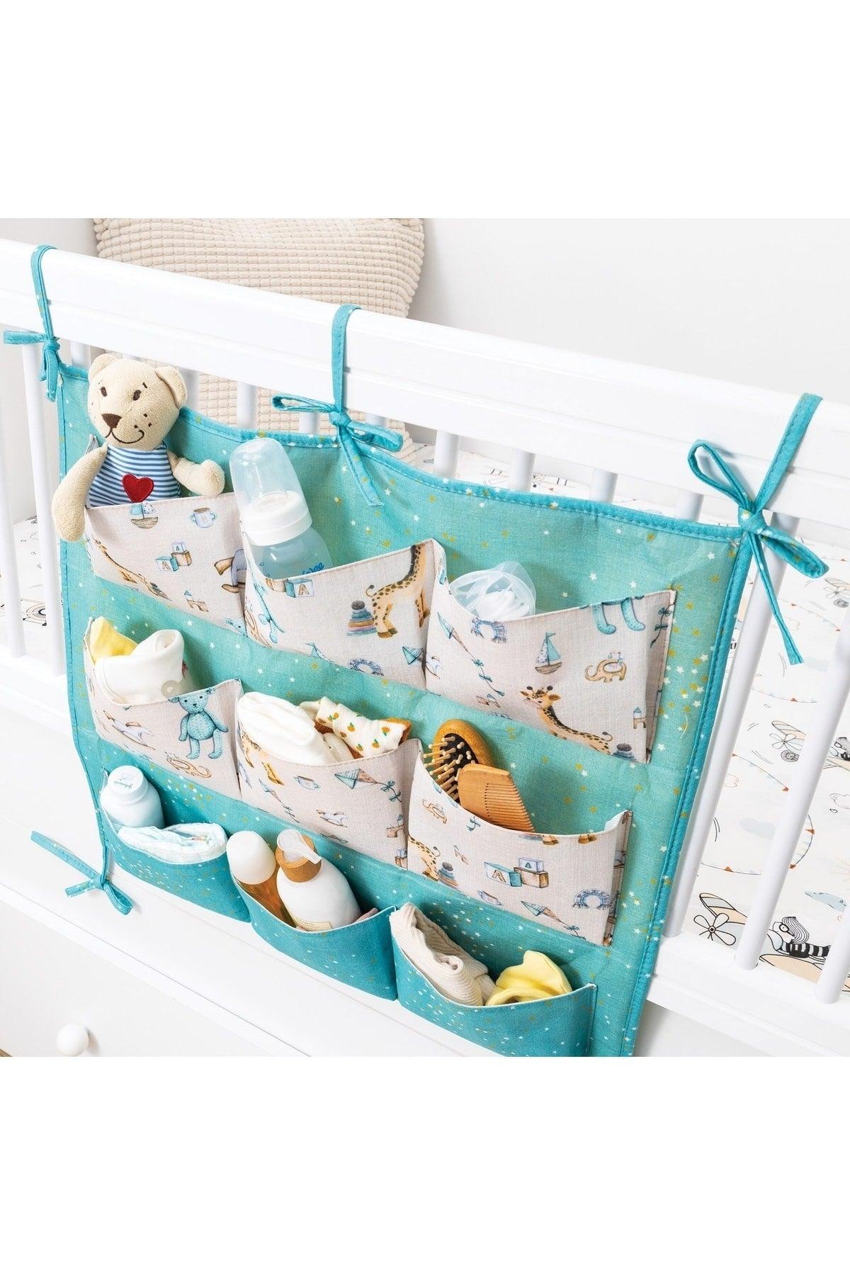 Baby Crib Side Organizer Organizer