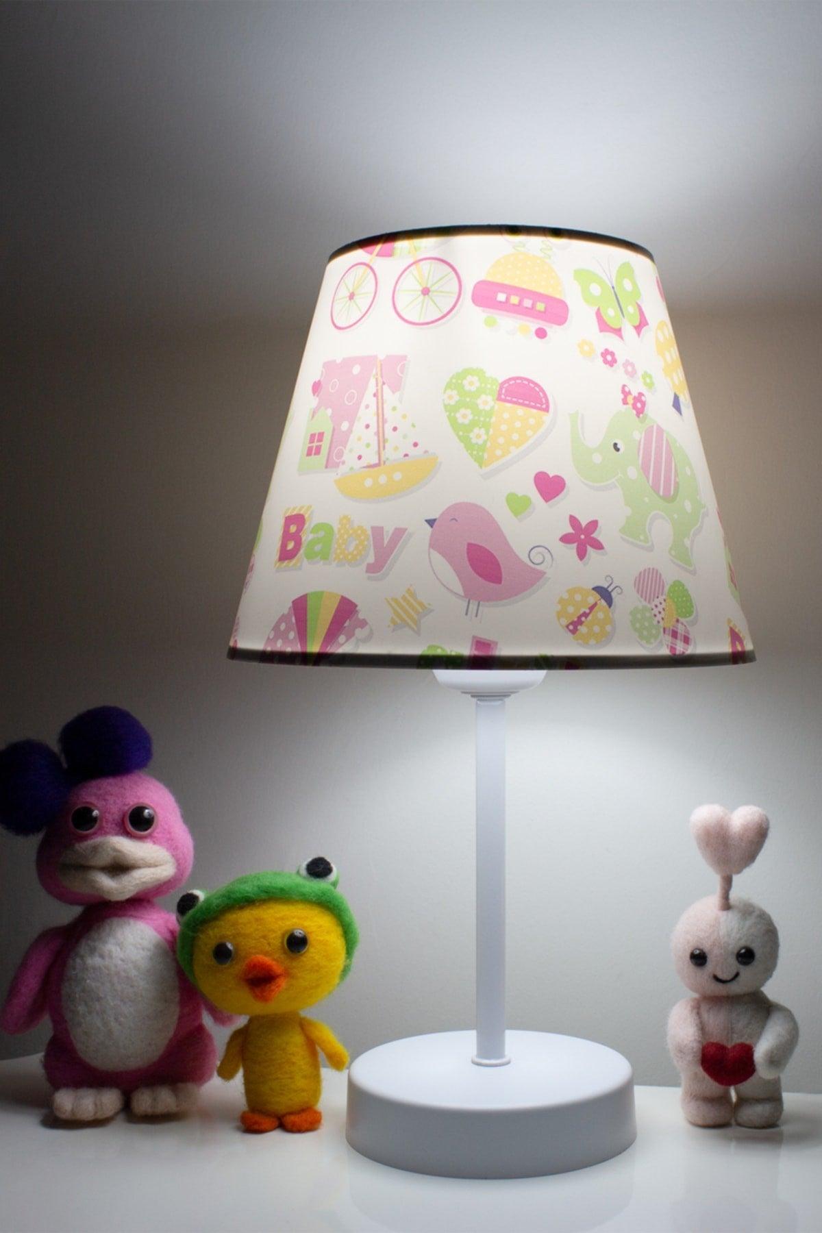 Baby Girl Boys' Room Lampshade Nightstand Lighting - Swordslife