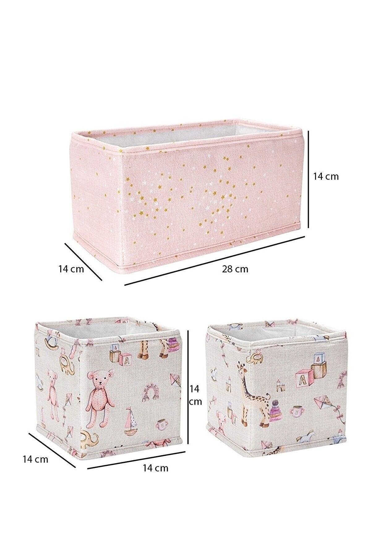 Baby Room Wardrobe And Drawer Organizer (Pink Set of 3) - Swordslife