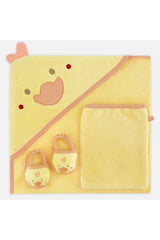 Baby Towel Swaddle Pouch Set Little Duck