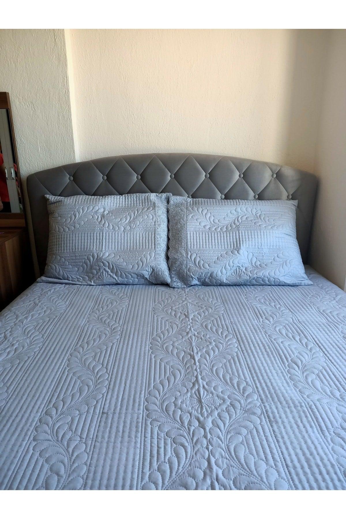 Bade Double Bedspread - Gray - Swordslife