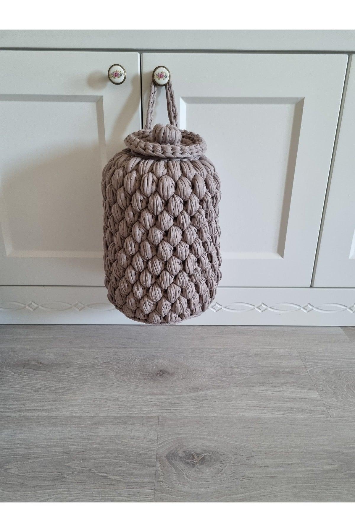 Bag Holder Mink Color Handmade Covered Bag Organizer 30x16 Cm - Swordslife