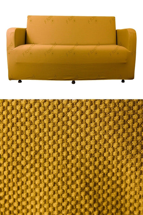 Honeycomb Fabric Lycra Flexible Washable Elastic Sofa Cover 3*person Seat Cover - Swordslife