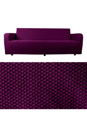 Honeycomb Fabric Lycra Flexible Washable Elastic Sofa Cover 3*person Seat Cover - Swordslife