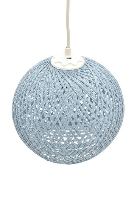 Balle Blue Pendant Ball Chandelier White Cable - Swordslife