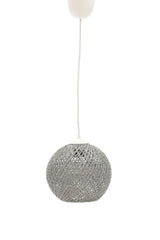 Balle Smoked Pendant Ball Chandelier White Cable - Swordslife