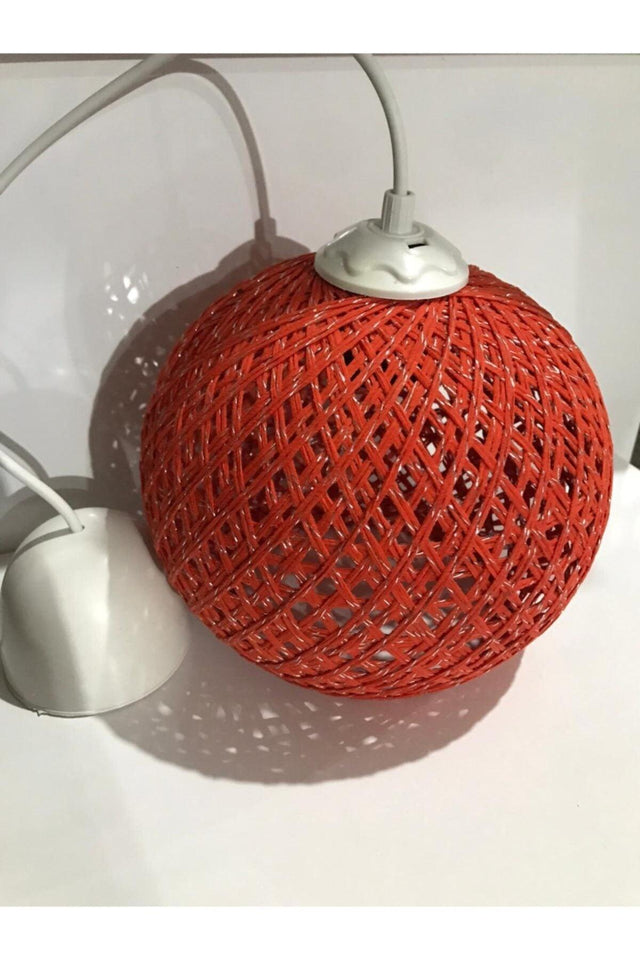 Balle Orange Pendant Ball Chandelier White Cable - Swordslife