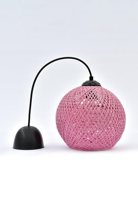 Balle Pink Pendant Ball Chandelier Black Cable - Swordslife