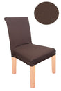 Honeycomb Lycra Fabric Chair Cover Elastic 1 Piece Brown - Swordslife