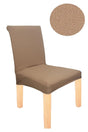 Honeycomb Lycra Fabric Chair Cover , Elastic Chair Cover 1 Piece Sand Color - Swordslife