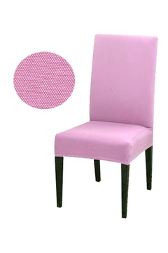 Elastic Honeycomb Fabric Chair Cover for Standard Seating, Pink