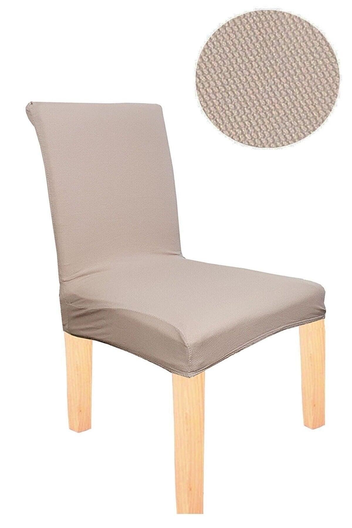 Honeycomb Lycra Fabric Chair Cover Elastic Chair Cover 1 Piece (mink) - Swordslife