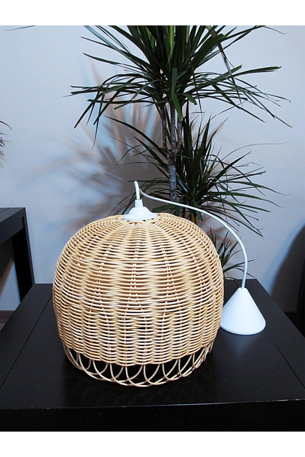 Bamboo, Straw, Rattan Chandelier 25 Cm - Swordslife