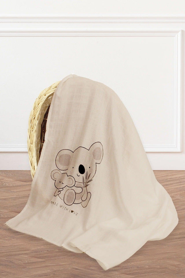 Bamboo Koala Baby Multi-Purpose Muslin Blanket 100×130 cm - Swordslife