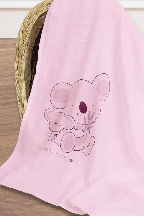 Bamboo Koala Baby Girl Boy Multi-Purpose Muslin Blanket 100×130 Cm - Swordslife