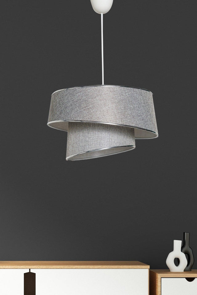 Baratte Single Pendant Light Gray-silver Mdrn-45