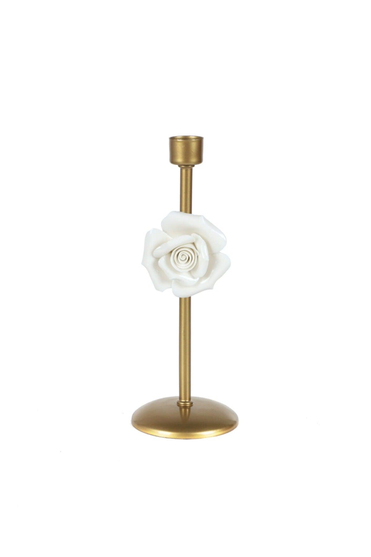 Baron Candle Holder Tumbled Porcelain Flower No:5 - Swordslife