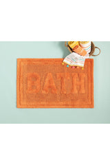 Bath Cotton Bath Mat 60x90 Cm Orange - Swordslife