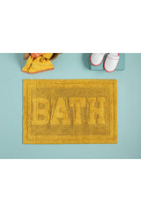 Bath Cotton Bath Mat 60x90 Cm Yellow - Swordslife